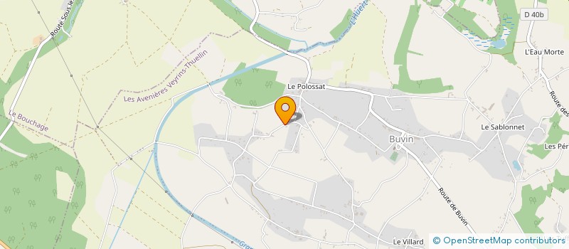 localisation de l'entreprise COUTHON TP  LES AVENIERES VEYRINS-THUELLIN