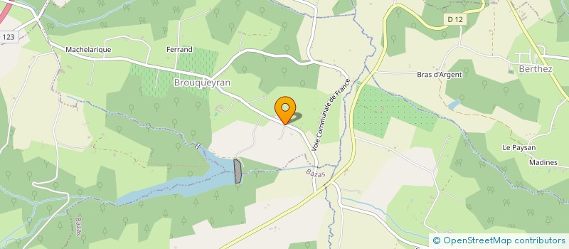 localisation de l'entreprise COUTHURES ET FILS  BROUQUEYRAN