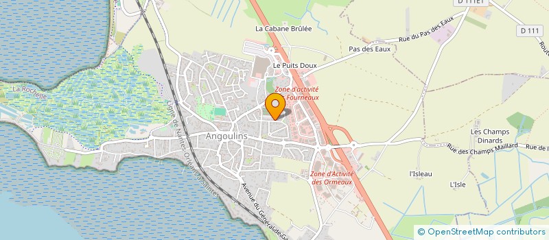 localisation de l'entreprise COUTI BATI  ANGOULINS