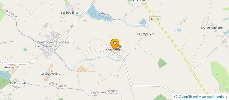 localisation de l'entreprise COUTIA à LES LANDES-GENUSSON