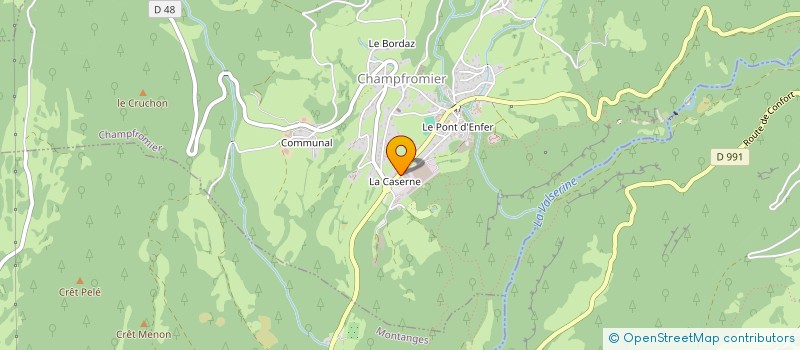 localisation de l'entreprise COUTIER DEVELOPPEMENT à CHAMPFROMIER