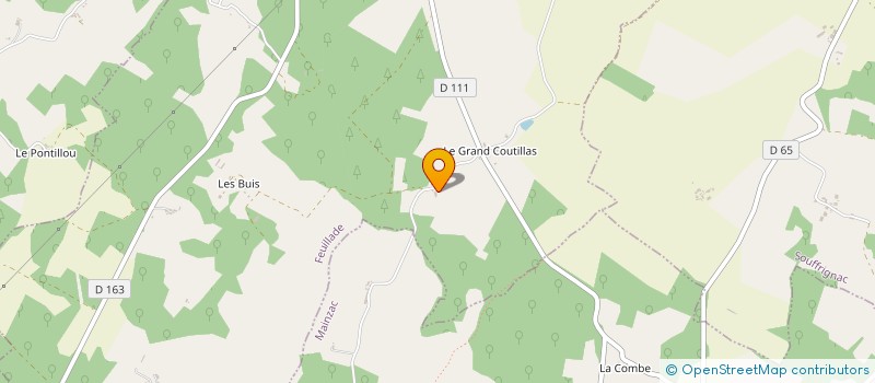 localisation de l'entreprise COUTILLAS ENDURANCE à FEUILLADE