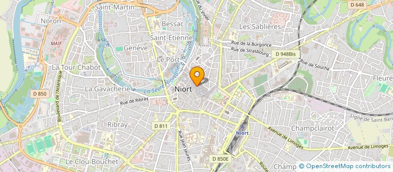 localisation de l'entreprise COUTIN ROY à NIORT