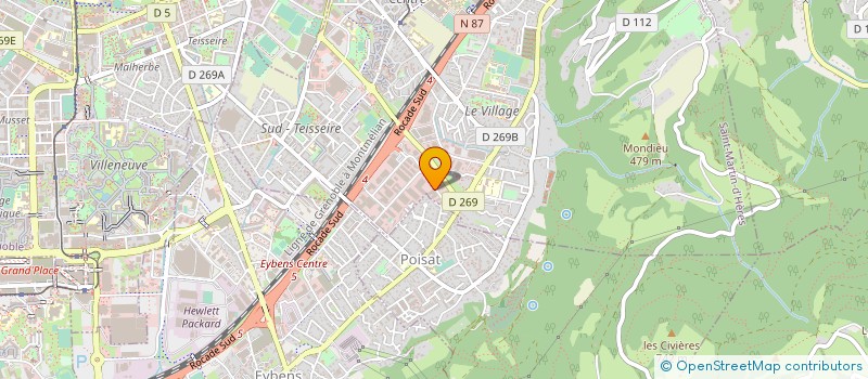 localisation de l'entreprise COUTINHO PEINTURE  SAINT-MARTIN-D'HERES