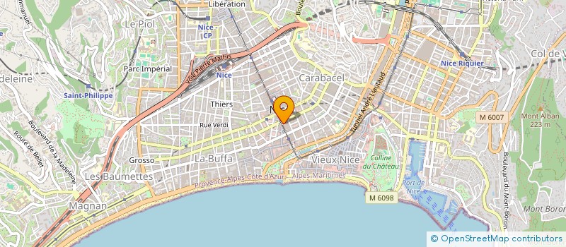 localisation de l'entreprise COUTO OURY - LA PHARMACIE MERCIER  NICE