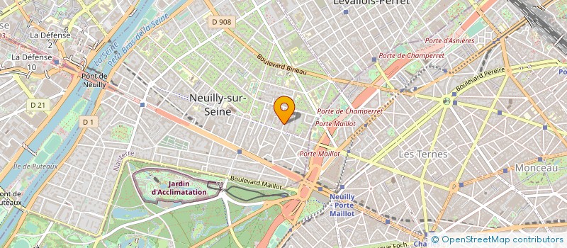 localisation de l'entreprise COUTOT M MONVAN P à NEUILLY-SUR-SEINE