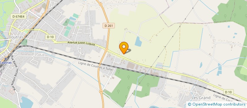 localisation de l'entreprise COUTRAS ASSOCITION SPORT ADAPTE à COUTRAS