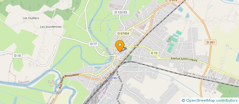 localisation de l'entreprise COUTRAS POMPES FUNEBRES SARL à COUTRAS