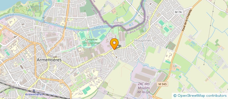 localisation de l'entreprise COUTSIER  HOUPLINES