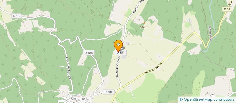 localisation de l'entreprise COUTTON SOAILLE  SIMIANE-LA-ROTONDE