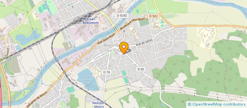 localisation de l'entreprise COUTURE 17 à BEAUMONT-SUR-OISE