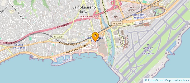 localisation de l'entreprise COUTURE DU CAP  SAINT-LAURENT-DU-VAR