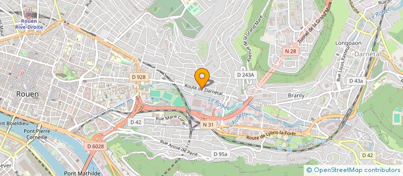 localisation de l'entreprise COUTURE ET TECHNIQUES DE MODE SERVICES à ROUEN