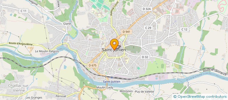 localisation de l'entreprise COUTURE LOISIR COUTURE PLAISIR  SAINT-JUNIEN