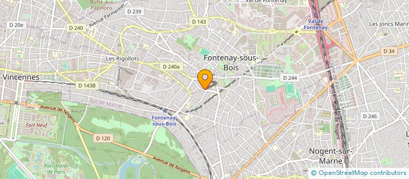 localisation de l'entreprise COUTURE NOTRE DAME à FONTENAY-SOUS-BOIS