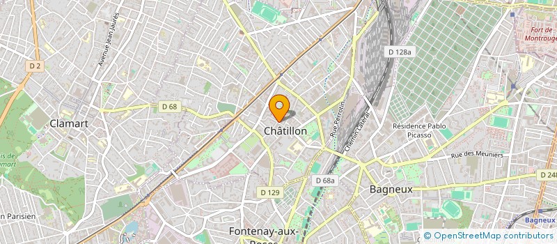 localisation de l'entreprise COUTURE PARISIENNE  CHATILLON