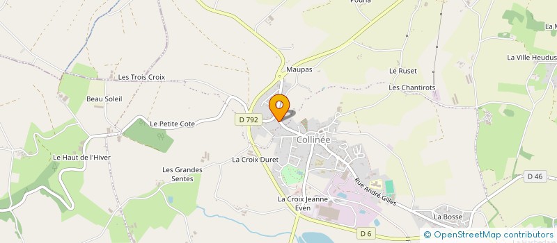 localisation de l'entreprise COUTURE PLUS à LE MENE