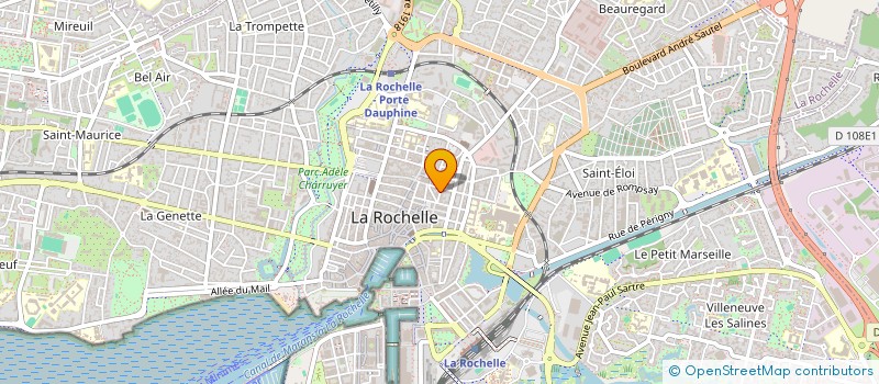 localisation de l'entreprise COUTURE POUR ELLE ET LUI  LA ROCHELLE