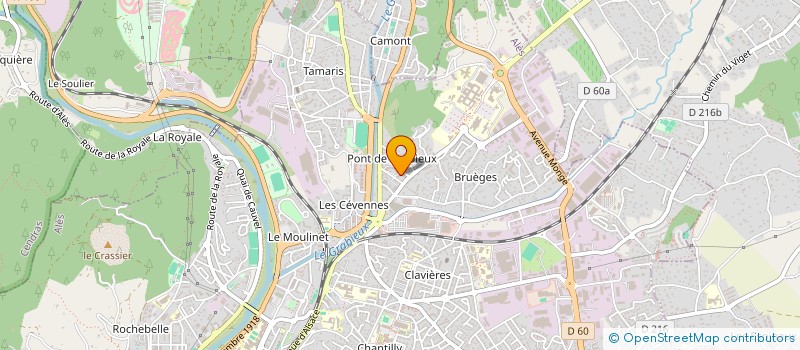 localisation de l'entreprise COUTURE POUR TOUS CEVENNES  ALES