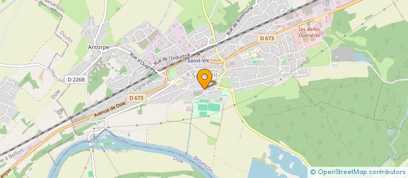 localisation de l'entreprise COUTURE & TRALALA  SAINT-VIT