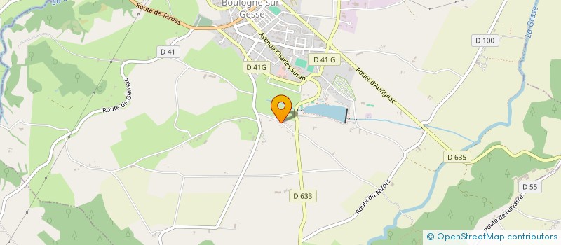 localisation de l'entreprise COUTURES CREATIVES D'OVALIE  BOULOGNE-SUR-GESSE