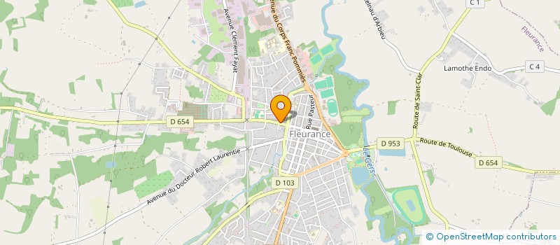 localisation de l'entreprise COUTURIER & CO  FLEURANCE