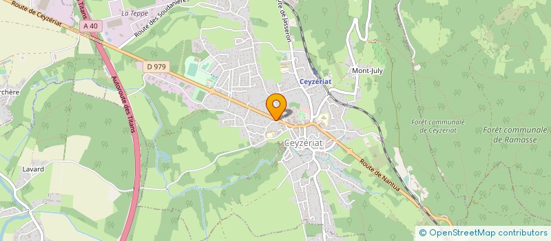 localisation de l'entreprise COUTURIER DU REVERMONT à CEYZERIAT