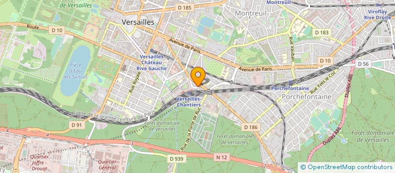 localisation de l'entreprise COUTURIER                     HENRI à VERSAILLES