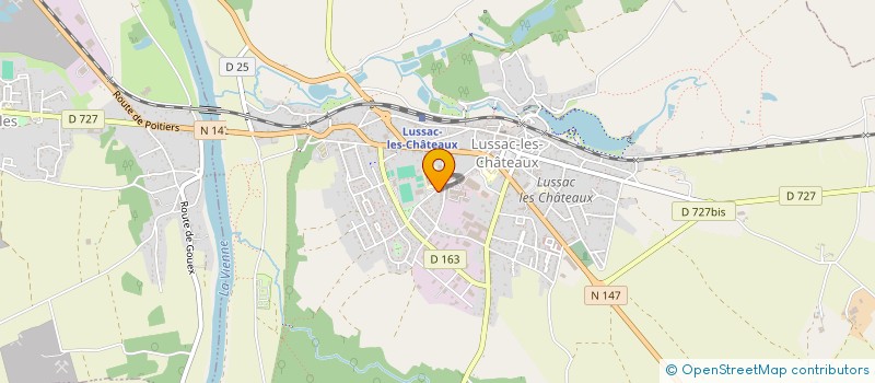 localisation de l'entreprise COUTURIER INDUSTRIE SA à LUSSAC-LES-CHATEAUX