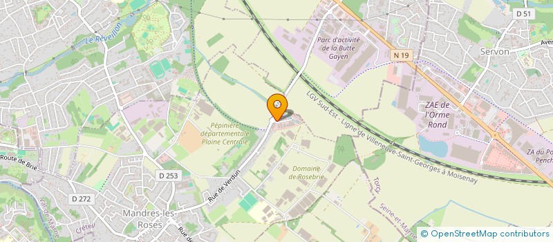 localisation de l'entreprise COUTURIER-LEFRANC MECANIQUE DE PRECISION  MANDRES-LES-ROSES