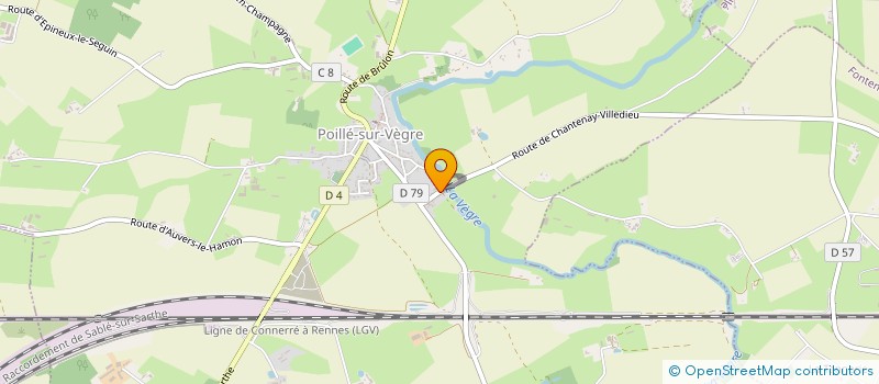 localisation de l'entreprise COUTURIER POILLE  POILLE-SUR-VEGRE