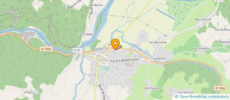 localisation de l'entreprise COUTURIER ROBERT à YENNE