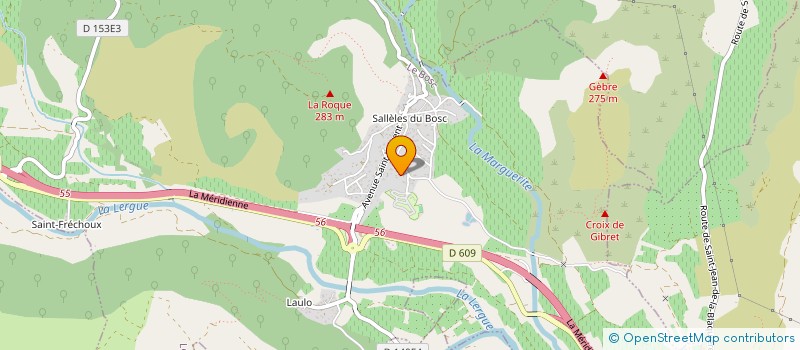 localisation de l'entreprise COUTURIER-SANCHEZ à LE BOSC