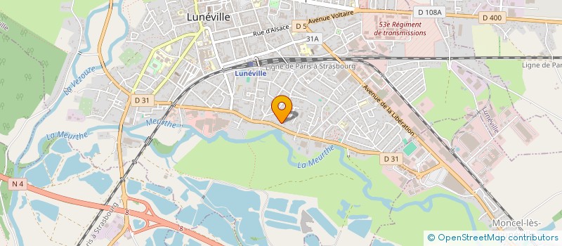 localisation de l'entreprise COUTY PERE ET FILS  LUNEVILLE