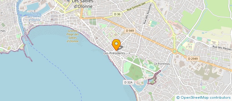 localisation de l'entreprise COUTY VPJ à LES SABLES D'OLONNE