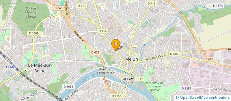 localisation de l'entreprise COUV'EMPLOI à MELUN