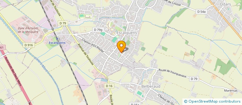 localisation de l'entreprise COUV'N'ZINC  ESCALQUENS