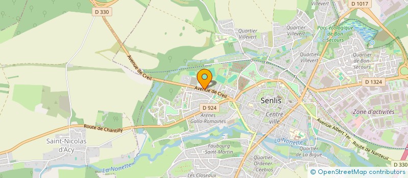 localisation de l'entreprise COUV-OISE  SENLIS