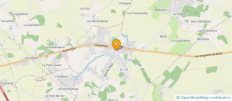 localisation de l'entreprise COUV'TOIT  SAINT-COUTANT-LE-GRAND