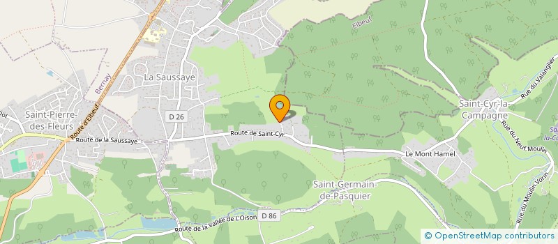 localisation de l'entreprise COUV'TOITS  LA SAUSSAYE