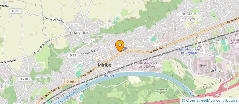 localisation de l'entreprise COUVALOUP à MIRIBEL