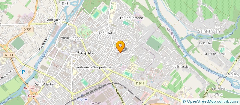 localisation de l'entreprise COUVENT CAPUCINS à COGNAC