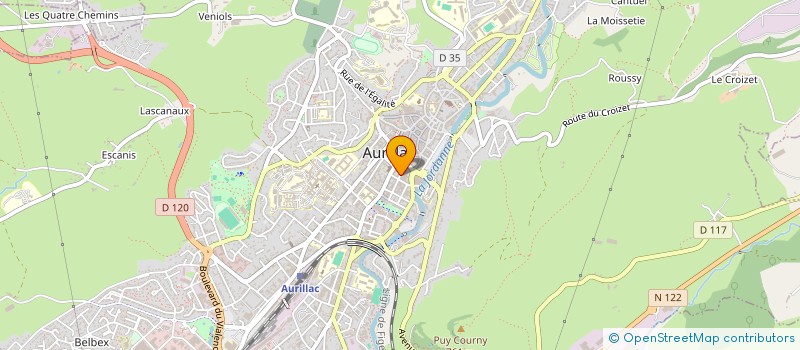 localisation de l'entreprise COUVENT DES CARMES à AURILLAC