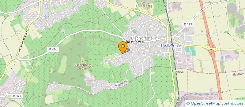 localisation de l'entreprise COUVENT DU BISCHENBERG  BISCHOFFSHEIM