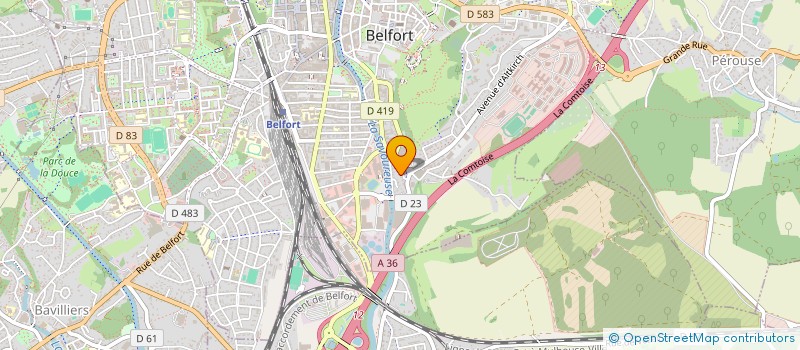 localisation de l'entreprise COUVERT ZING HERSANT ET FILS à BELFORT