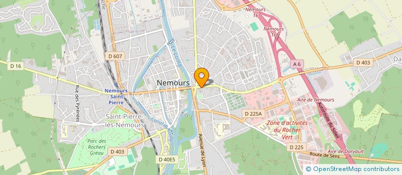 localisation de l'entreprise COUVERTINE à NEMOURS