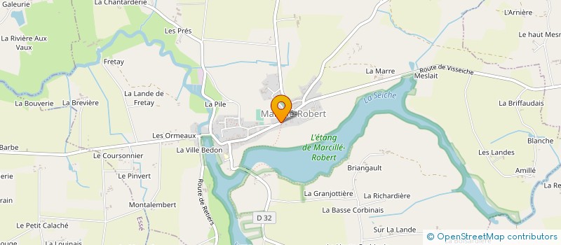 localisation de l'entreprise COUVERTURE 3000  MARCILLE-ROBERT