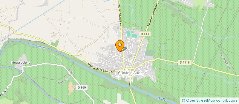 localisation de l'entreprise COUVERTURE AUDOISE  CUXAC-D'AUDE