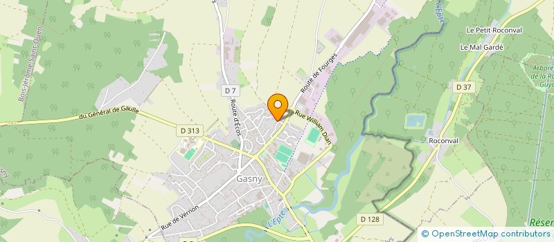 localisation de l'entreprise COUVERTURE AUVRAY VINCENT  GASNY