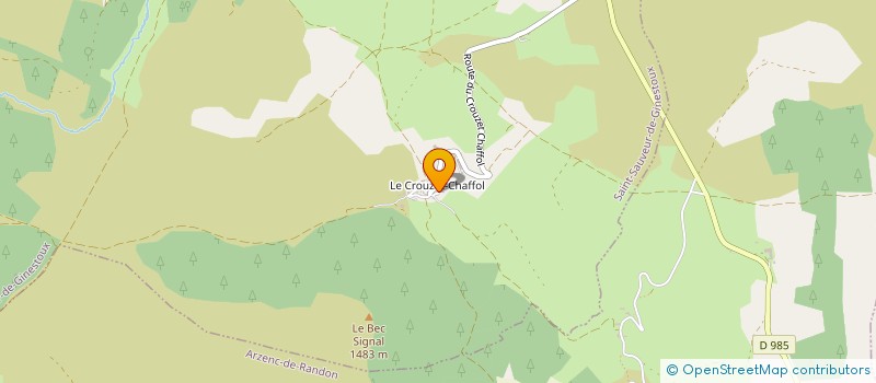 localisation de l'entreprise COUVERTURE BAGNOLAISE à MONT LOZERE ET GOULET